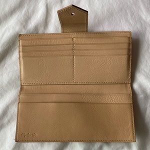 Tan leather Madewell wallet